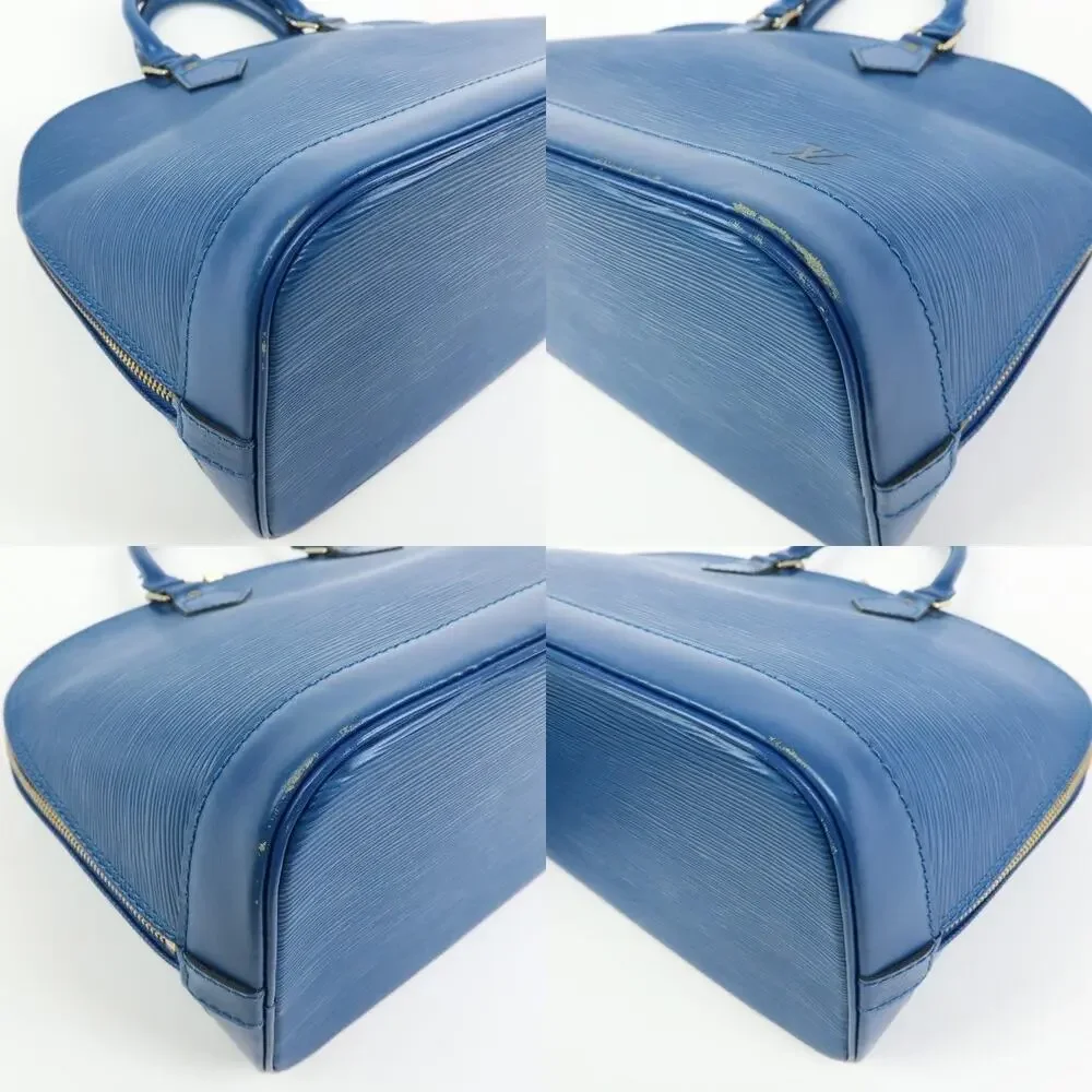 Louis Vuitton Epi Leather Alma Handbag Blue